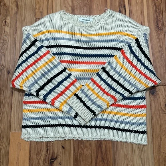 DAVI & DANI Colorful Striped Sweater - Picture 3 of 6